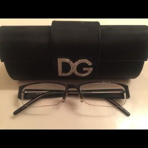 D&G Black Glasses w/ Case